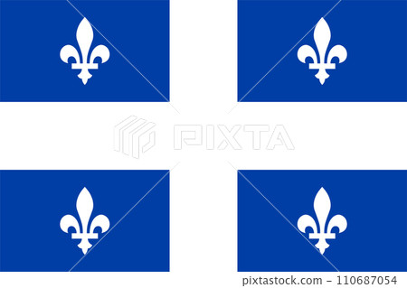 Flag of Quebec Province (Canada, North America) Flag of Quebec Province (Canada, North America) 110687054