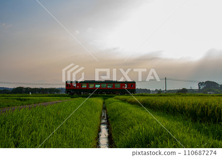 Hosoya, Kakegawa City, Shizuoka Prefecture Tenryu Hamanako Railway and scenery along the line Hosoya, Kakegawa City, Shizuoka Prefecture Tenryu Hamanako Railway and scenery along the line 110687274