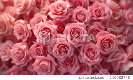 Beautiful of full bunch of roses background. 110688748