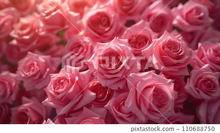 Beautiful of full bunch of roses background. 110688750