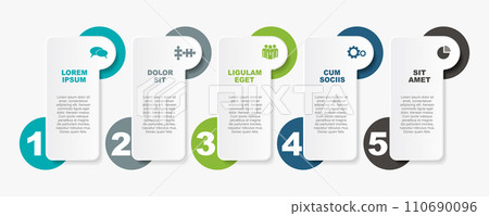 Infographic design template with place for your data. Vector illustration. 110690096