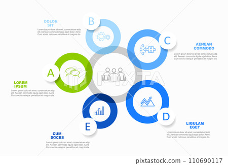 Infographic design template with place for your data. Vector illustration. 110690117