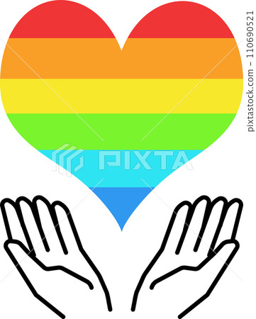 Rainbow Heart 110690521