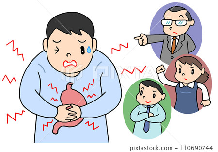 Illness/Disease - Stress gastritis, nervous gastritis, gastric ulcer 110690744