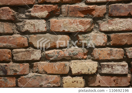 Background of old vintage brick wall Background of old vintage brick wall 110692196