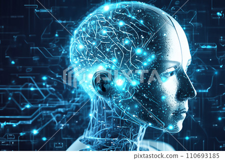 Abstract artificial intelligence image 110693185