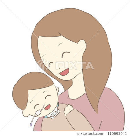 微笑醫療照顧嬰兒和母親（NG管/氣管切開術） 110693941