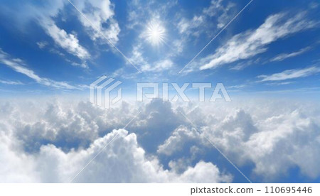 藍天在雲層之上蔓延_01_AI生成影像 藍天在雲層之上蔓延_01_AI生成影像 110695446