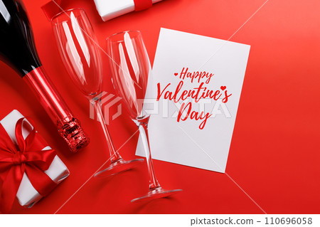 Champagne and gift Champagne and gift 110696058