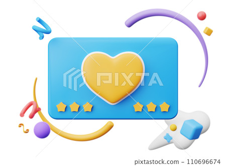 3D render, Minimal love icon element for festive decoration isolated on white background, Valentine's day with heart shape, for wedding celebration and party mock up. 3D render, Minimal love icon element for festive decoration isolated on white background, Valentine's day with heart shape, for wedding celebration and party mock up. 110696674