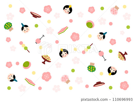 Background illustration of Hinamatsuri pattern 110696993