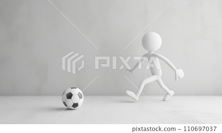 football, player, ball 110697037