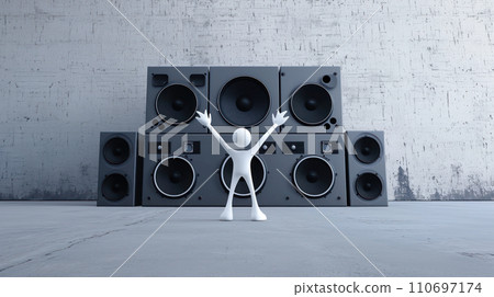 megaphone, audio, music 110697174