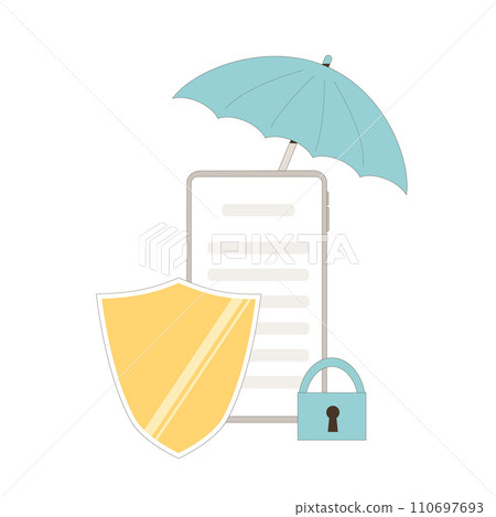 Information security technology. Data protection system. NDA Non disclosure agreement. Online signing business confidentiality contract paper. Vector illustration. Information security technology. Data protection system. NDA Non disclosure agreement. Online signing business confidentiality contract paper. Vector illustration. 110697693