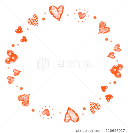 Valentine heart frame Valentine heart frame 110698017