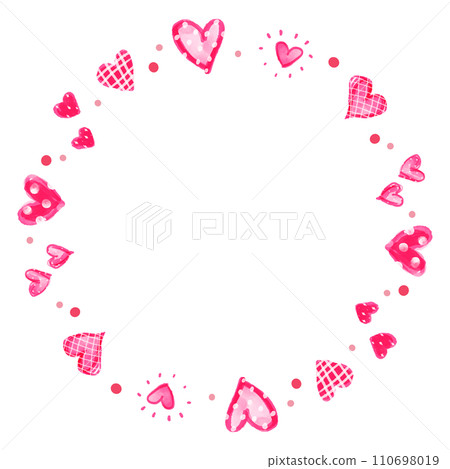Valentine heart frame 110698019