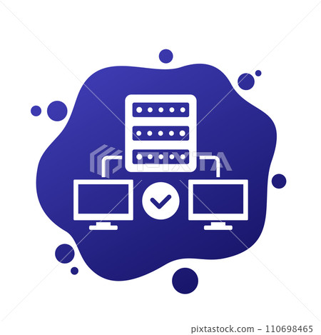 Proxy server icon with computers 110698465