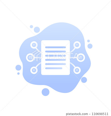compiling data icon for web and apps 110698511