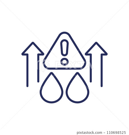 high cholesterol level icon, line vector high cholesterol level icon, line vector 110698525