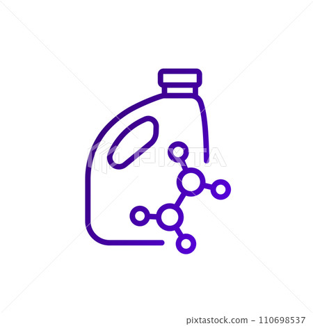 synthetic oil line icon on white 110698537