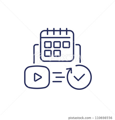 monthly subscription auto-renewal for content icon 110698556