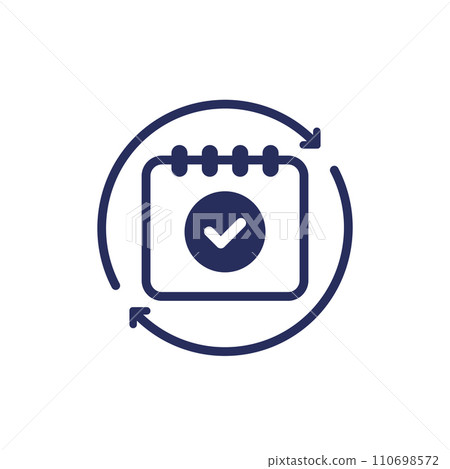 monthly subscription automatic renewal icon 110698572