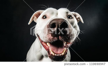 smiling pit bull dog, fisheye lens, 16:9 widescreen background / wallpaper smiling pit bull dog, fisheye lens, 16:9 widescreen background / wallpaper 110698947