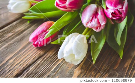 lovely tulip bouquet, 16:9 widescreen background / wallpaper 110698979