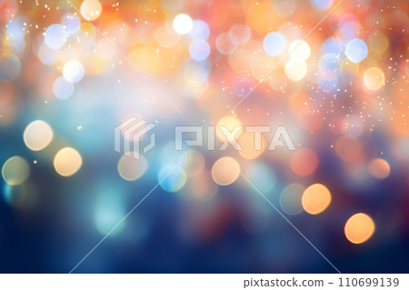 Magic background with colorful bokeh. Background of abstract glitter lights. Generative AI 110699139