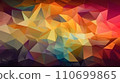 Colorful polygonal mosaic texture background 110699865