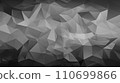 Black polygonal mosaic texture background 110699866