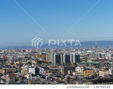 Scenery of Osaka, a metropolis with dense buildings Scenery of Osaka, a metropolis with dense buildings 110700183