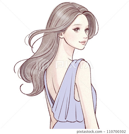 婦女和女孩插畫素材 婦女和女孩插畫素材 110700302