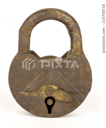 Close-up of an old padlock. Close-up of an old padlock. 110700538
