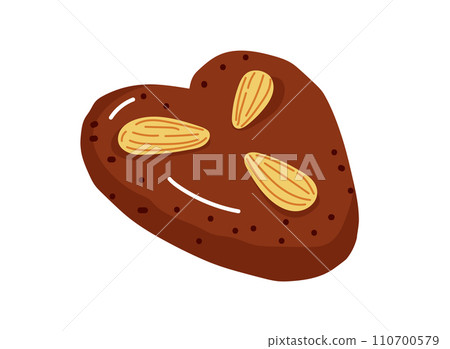 Lebkuchen german traditional cookies for winter,advent time.Vector illustration Lebkuchen german traditional cookies for winter,advent time.Vector illustration 110700579