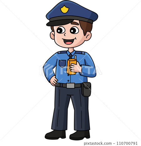 Police Officer Cartoon Colored Clipart Police Officer Cartoon Colored Clipart 110700791