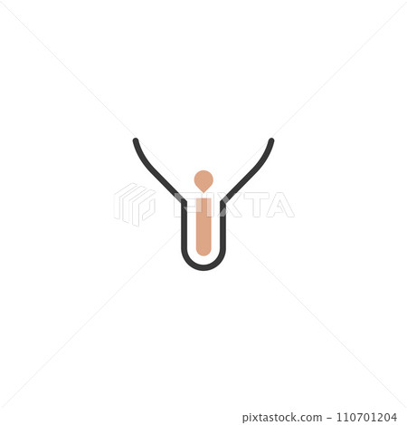 Alphabet letters Initials Monogram logo YI, IY, Y and I 110701204