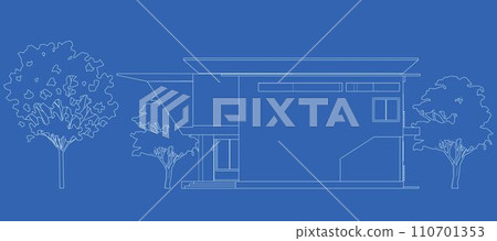 3D illustration of building project 3D illustration of building project 110701353