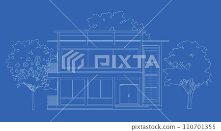 3D illustration of building project 3D illustration of building project 110701355