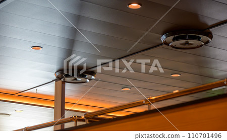 Elegant interior lighting on board 110701496