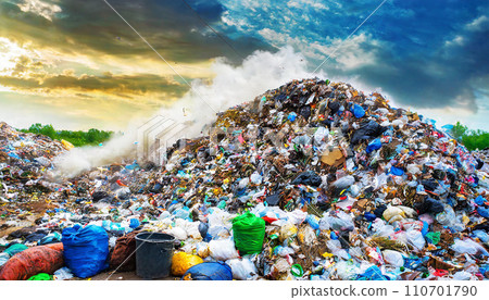 A large amount of garbage (AI generated image) 110701790