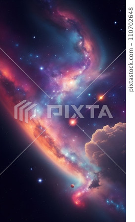 日出和日落時地球和宇宙天空的景觀 日出和日落時地球和宇宙天空的景觀 110702648