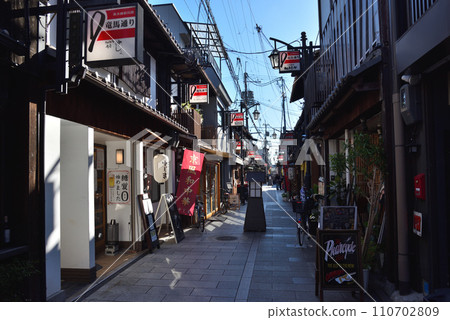 京都府伏見區江戶末期的明治維新走廊龍馬街風景 京都府伏見區江戶末期的明治維新走廊龍馬街風景 110702809