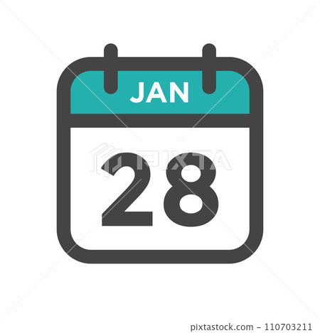 January 28 Calendar Day or Calender Date for Deadlines or Appointment 110703211