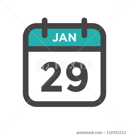 January 29 Calendar Day or Calender Date for Deadlines or Appointment 110703212