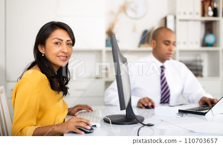 Director and secretary work in office 110703657