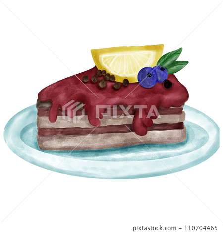 Chocolate and strawberry cream cake Chocolate and strawberry cream cake 110704465