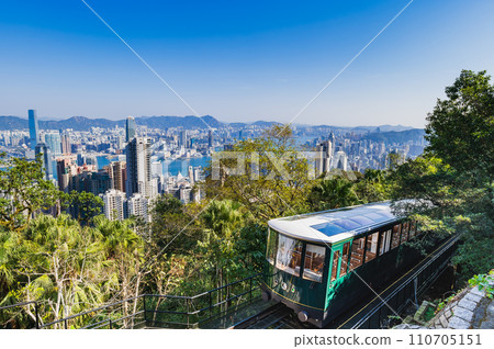 Hong Kong Victoria Harbor and Peak Tram Hong Kong Victoria Harbor and Peak Tram 110705151
