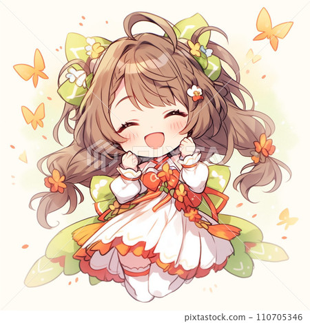 一個可愛的笑容的女孩 110705346