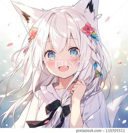 Cute fur girl 110705511